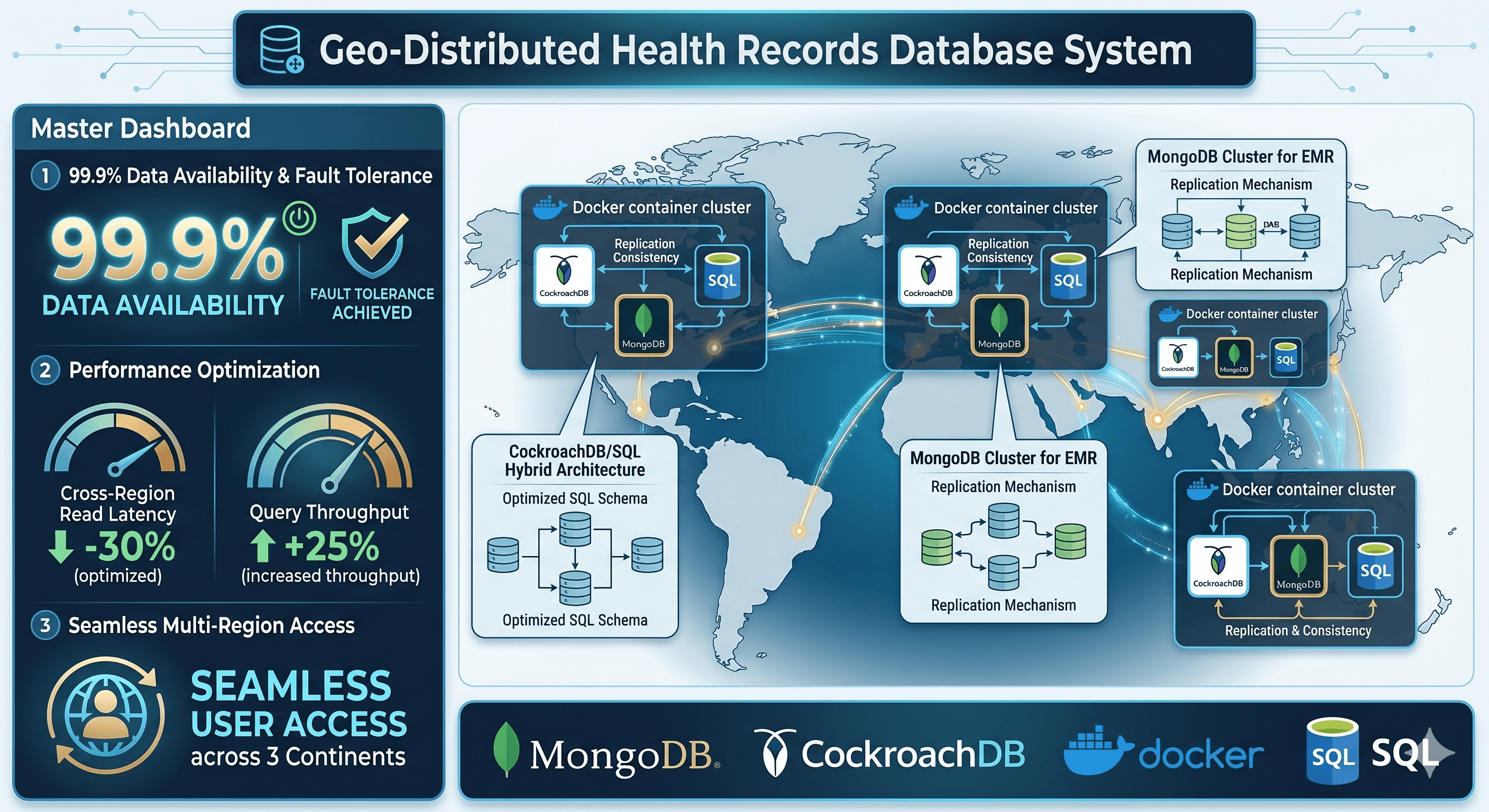 Geo-Distributed Health Records Database System